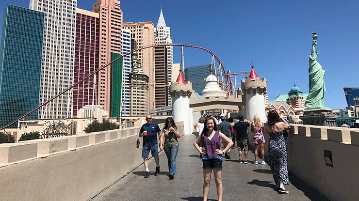Natalie Bourn Exploring Vegas Hotels