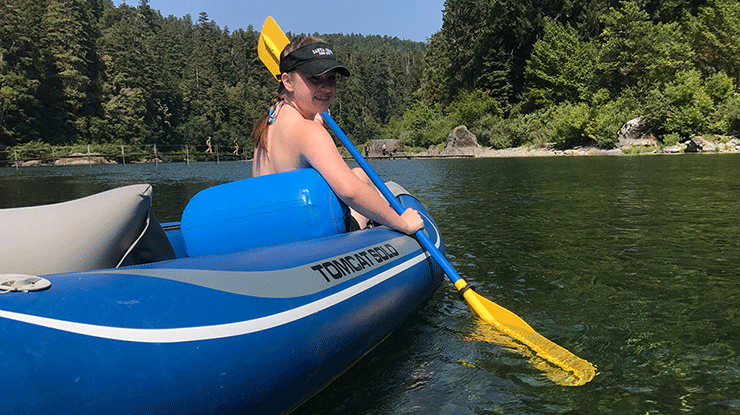 Natalie Bourn River Kayaking